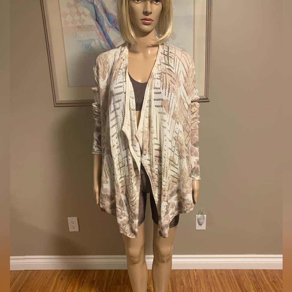 Knox Rose Sweater Beige/Cream/Tan Tones Size XS